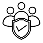 Icon representing safety